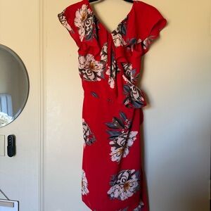 Umgee Floral Wrap Dress - Large